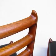 Set of Four 1950s Danish Model 62 and Model 78 Dining Chairs by Niels Molle