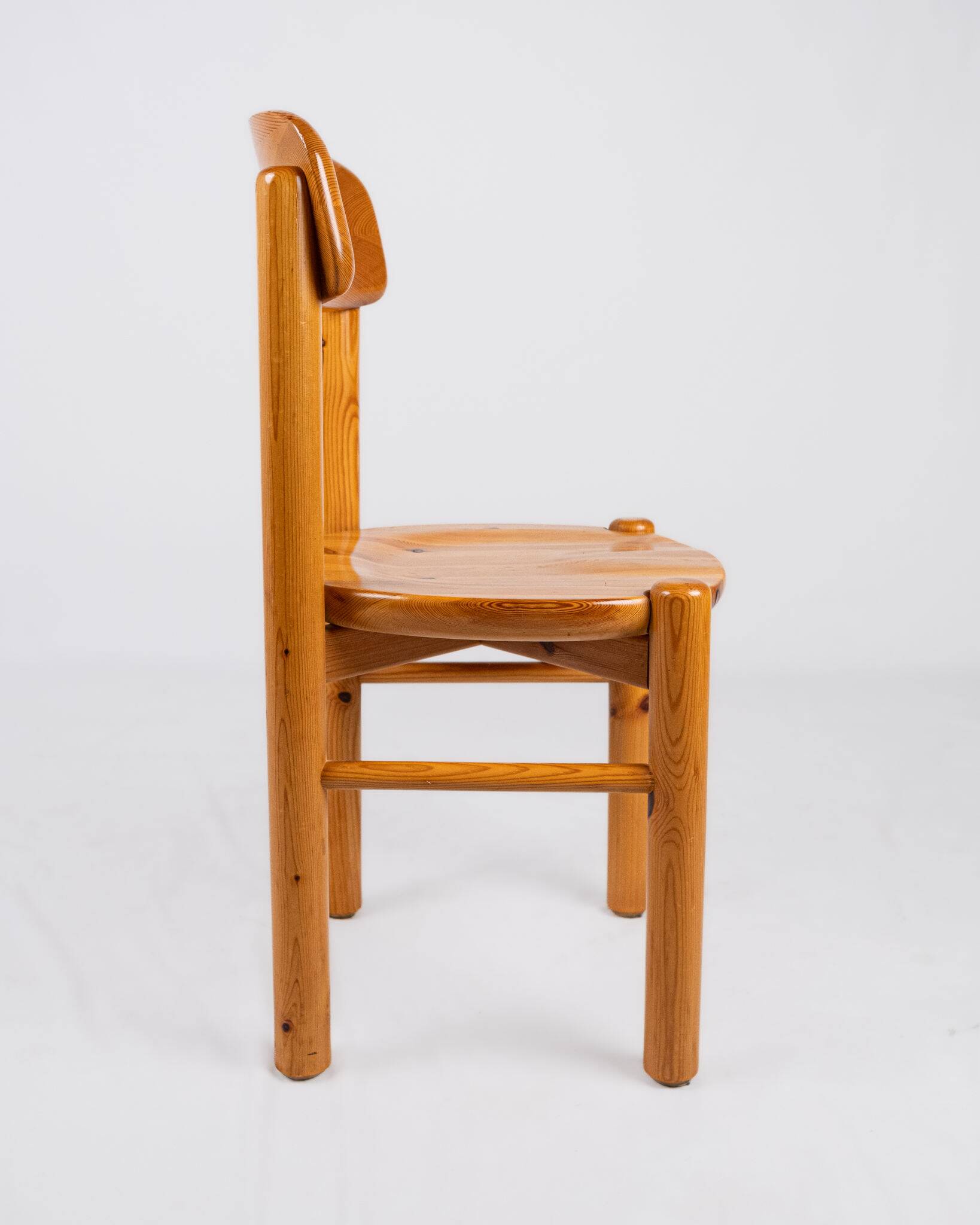 Set of 4 pine chairs by Rainer Daumiller, Denmark, 1970s