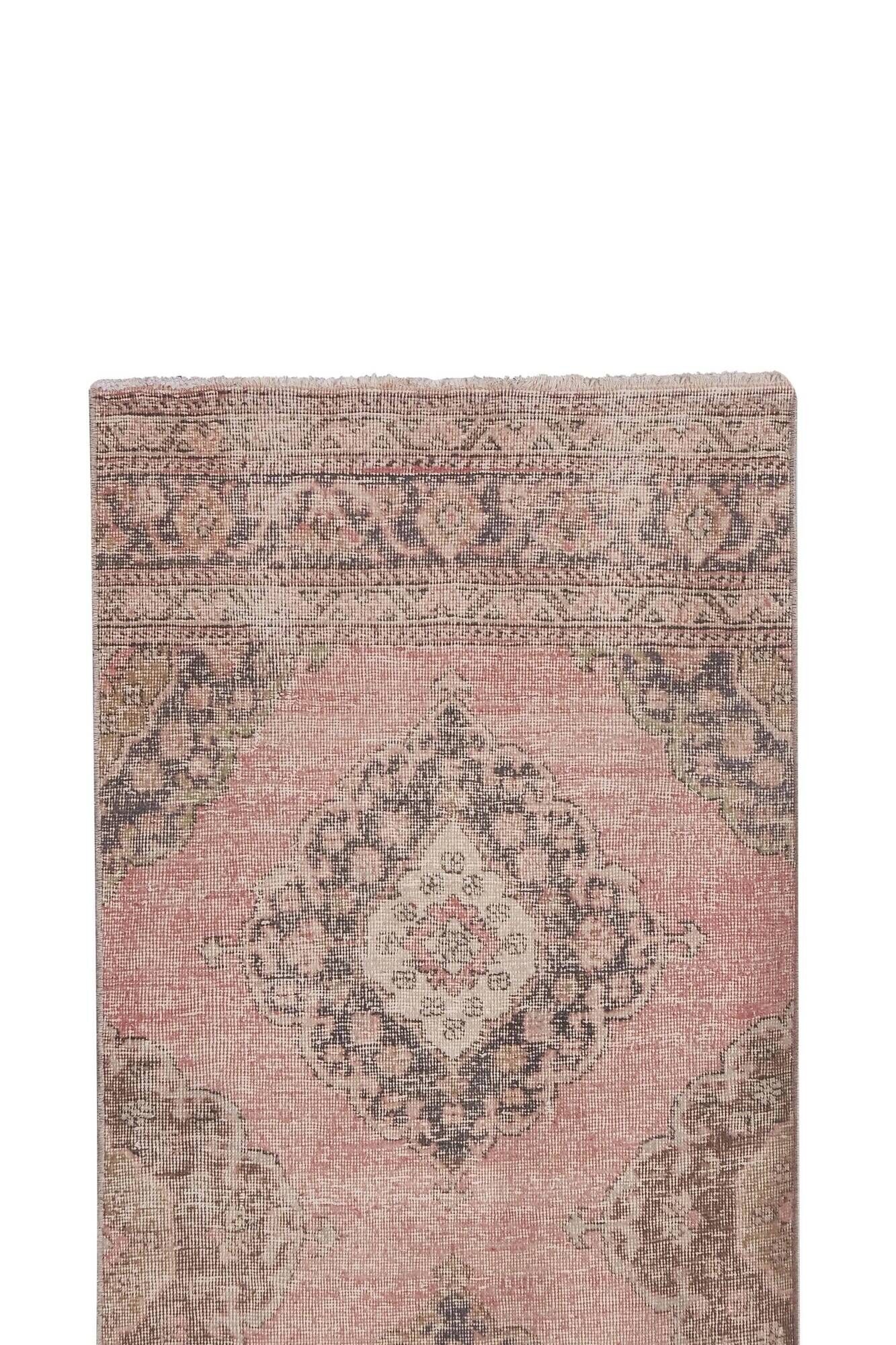 Vintage Turkish hallway rug 80x763 cm