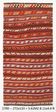 Rugs For Living Room Red & Brown Turkish Kilim Rug, 133x272Cm