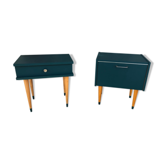 Pair of revamped bedside tables