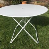 Wrought iron folding garden table