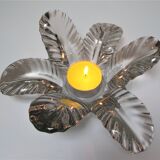 Flower candle holder glass centerpiece Pierre d'Avesn