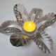 Flower candle holder table centre glass Pierre d'Avesn