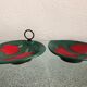 Pair of dishes vintage 50s ceramic
