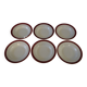 Deep plates, opaque porcelain, digoin sarreguemines, pasteur pattern