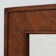 Antique rectangular walnut wall mirror, France ca. 1880