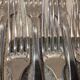 12 silver-plated dessert forks by Christofle Cluny, 17.1cm