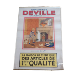 Lithographed poster heating Deville