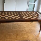 Roche Bobois cherry and Bourgogne tile dining table