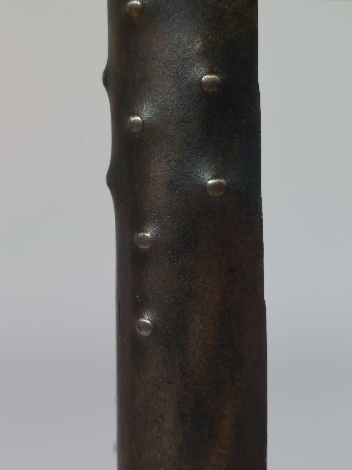 Antique Viennese side table handcrafted in wrought iron.