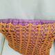 Vintage crocheted cushion