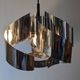 Spiral suspension Space age in chrome metal by Max Sauze, France 1970