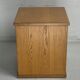 Dutch architectural blonde oak side table, 1980s