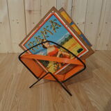 Vinyl door in orange scoubidou