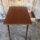 Old scandinavian wooden desk compass feet + drawer 70s vintage