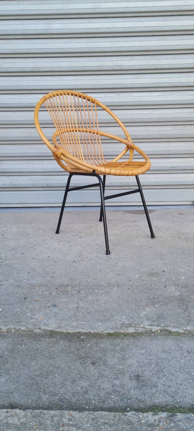 Rattan armchair