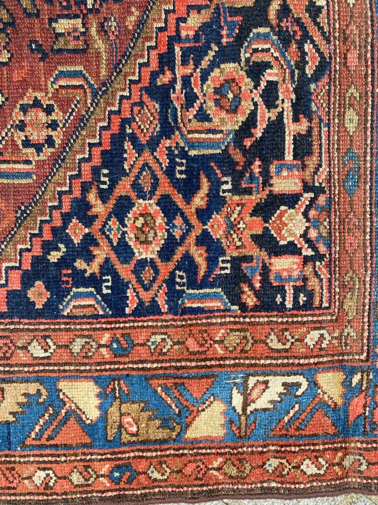 Old Persian carpet Malayer fine 120x190 cm