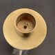 Swedish design candle holder in granite, metal and brass, 1980, height 39 cm