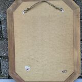 Wooden mirror of the 1970s/80s  71x92cm