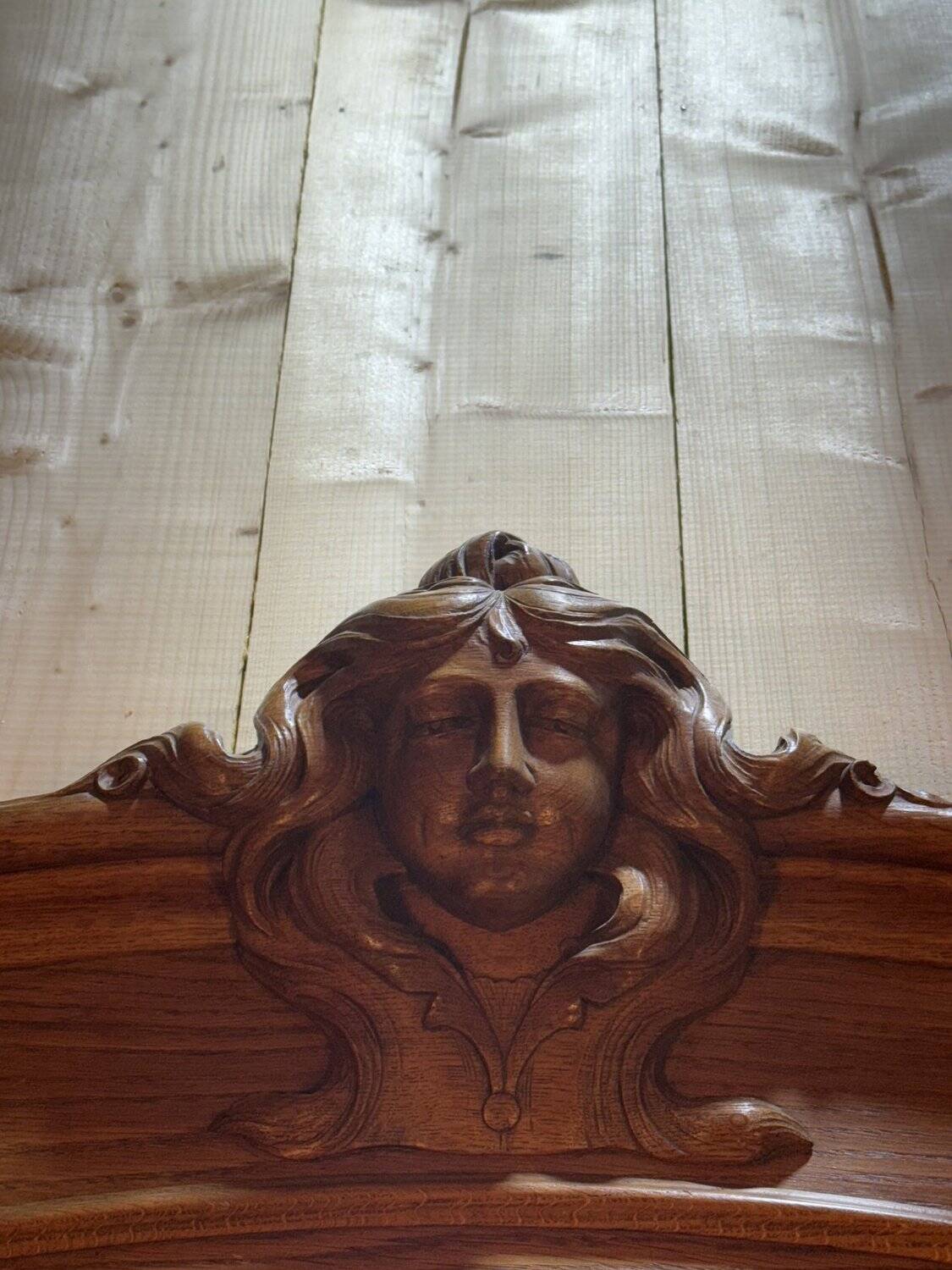 Mirror console from the Art Nouveau period attributed to Hector Guimard.
