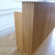 Contemporary bar in solid oak & double terrazzo top - Unique piece