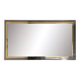 Vintage mirror in varnished metal and brass by BelgoChrome