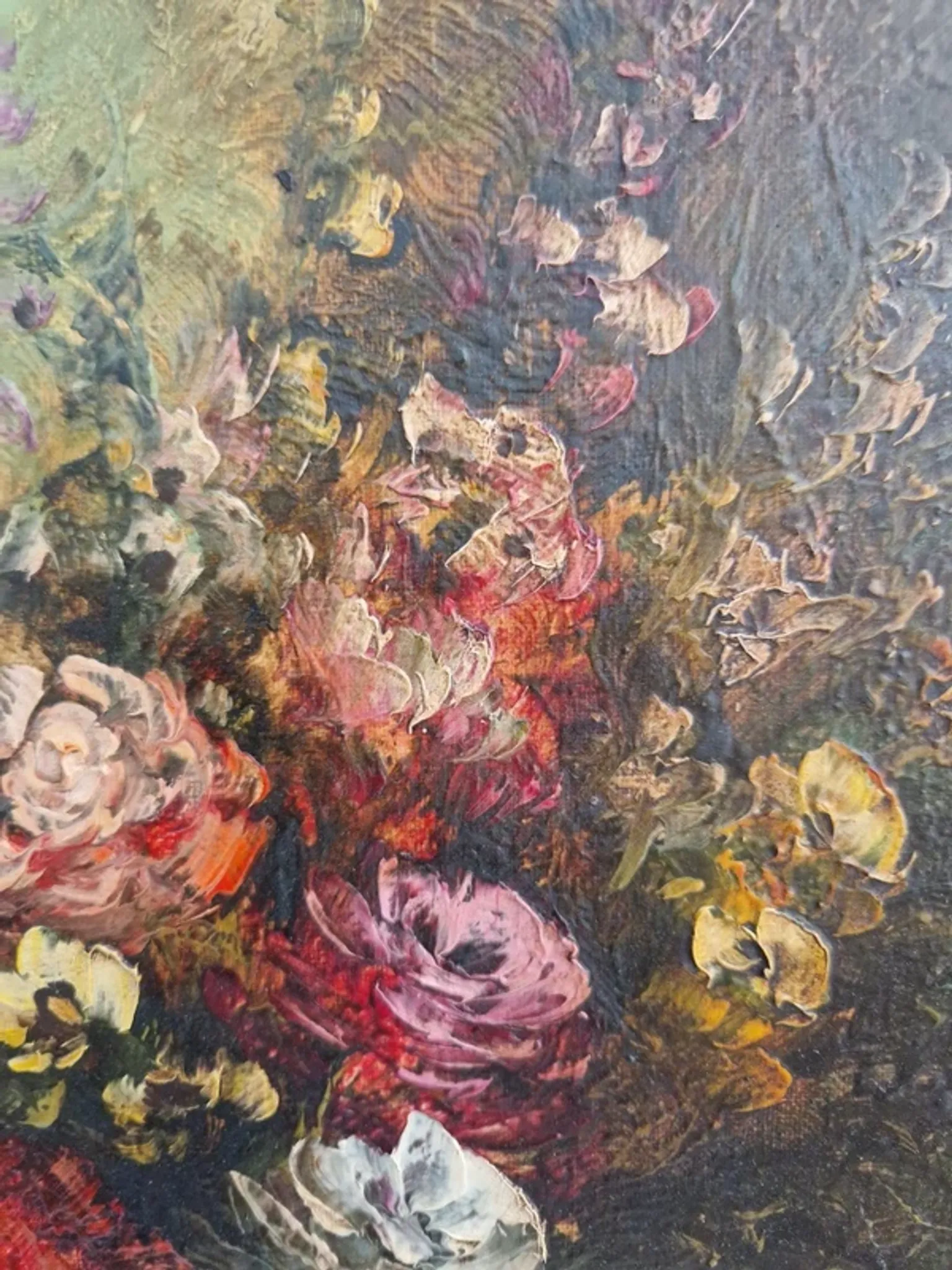 Robert Mogisse (1933) - Oil on canvas - Bouquet of flowers