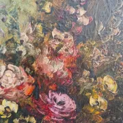 Robert Mogisse (1933) - Oil on canvas - Bouquet of flowers