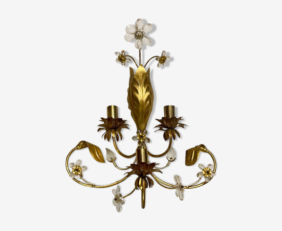 Applique en verre doré de Murano
