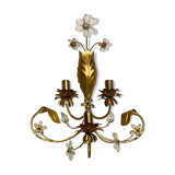 Gilded murano glass sconce