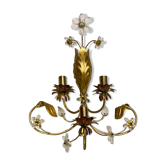 Gilded murano glass sconce