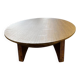 Retro oval wooden coffee table