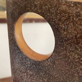 Vintage wood and metal lamp 47cm