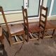 Set of 6 solid oak wood chairs - ferme compagne montage