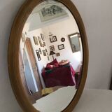 Former beveled oval mirror 74x55cm