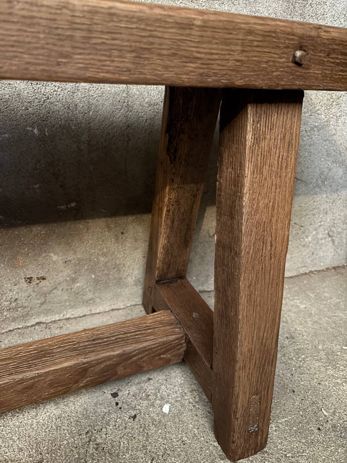 Authentic farm bench