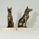 Greenhouse books sitting dog / signed Jamar / vintage