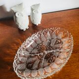 Dish with glass compartments