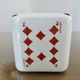 Vintage ceramic ashtray, playing cards, 50s 60s.