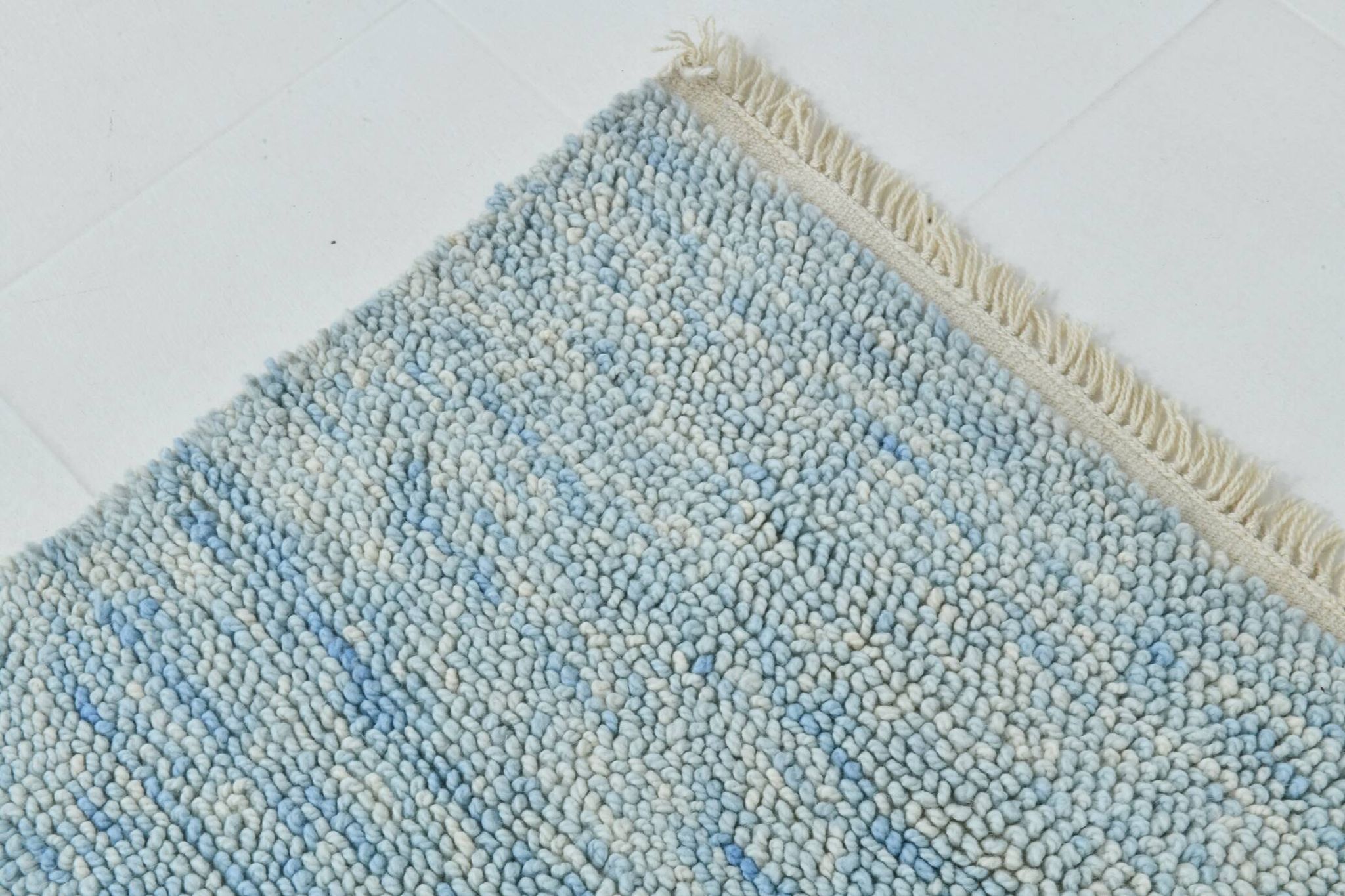 Grand tapis oushak bleu clair 8x11, 244x344cm