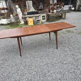 Scandinavian extendable table from the 60s in teak, 250cm L