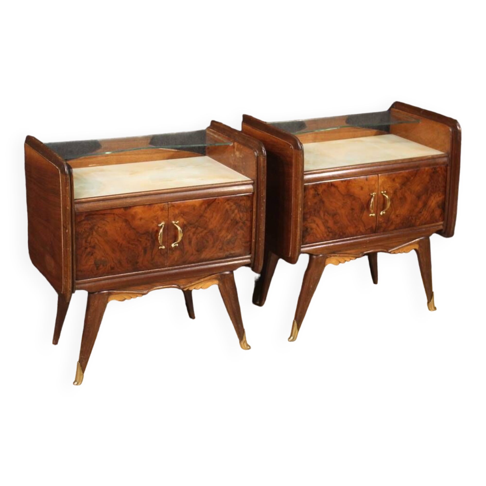 Paire de tables de chevet design des années 50