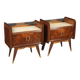 Paire de tables de chevet design des années 50