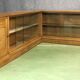 The 1940s oak corner Cabinet
