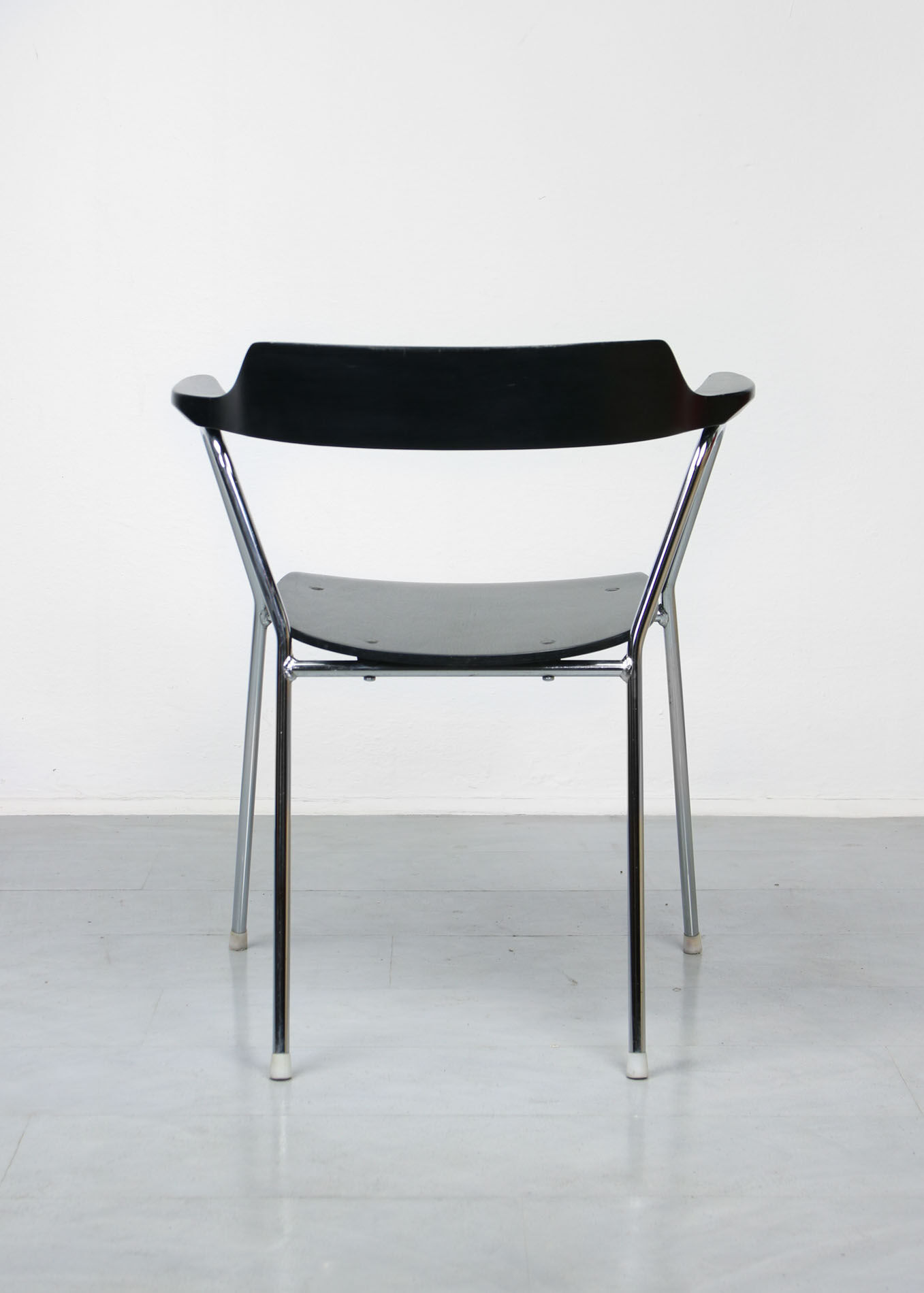 Black model 4455 dining armchairs by Niko Kralj