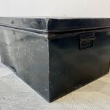 Vintage Black Metal Document Box