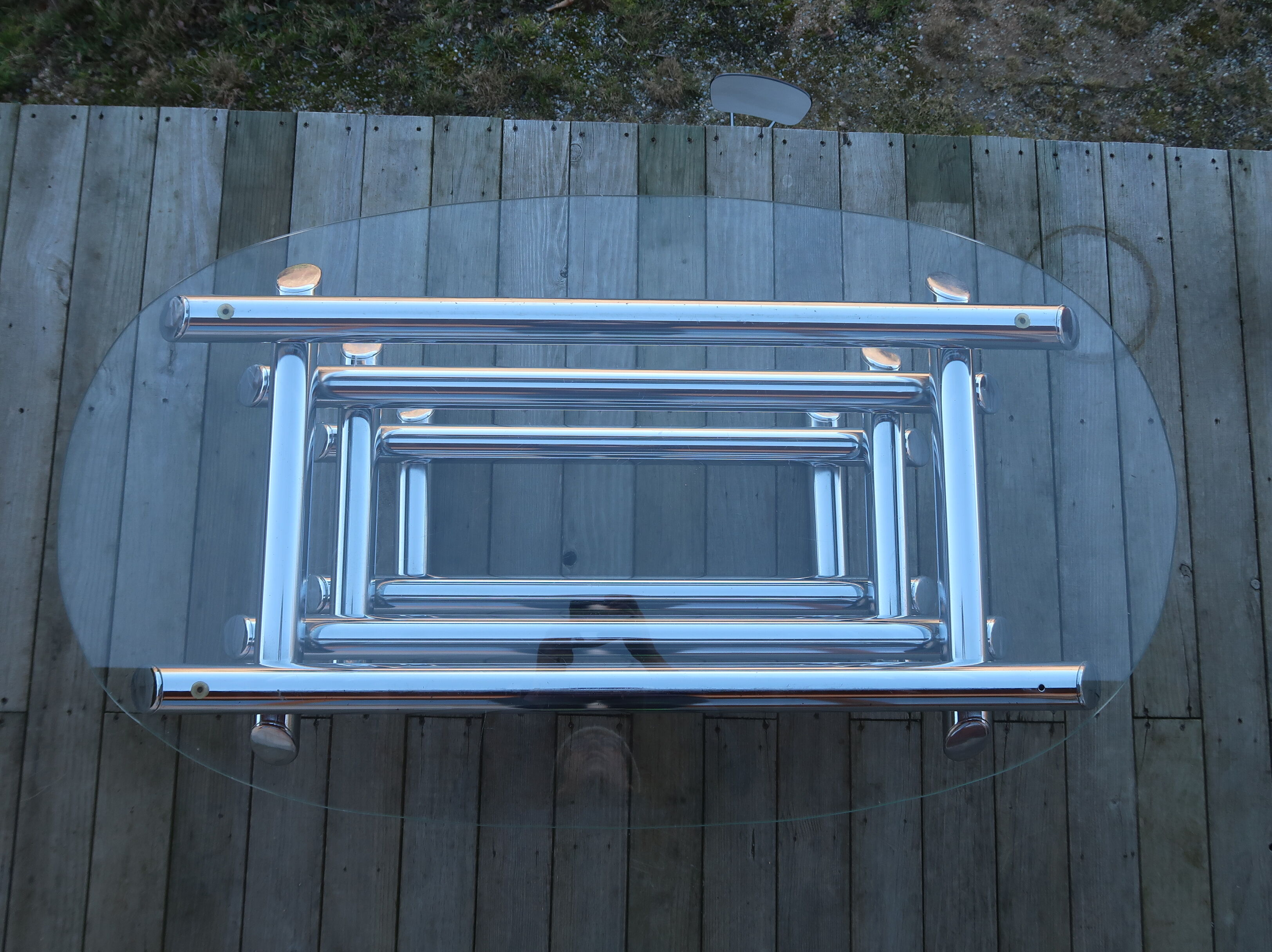 Chrome tubular table 70 ́s