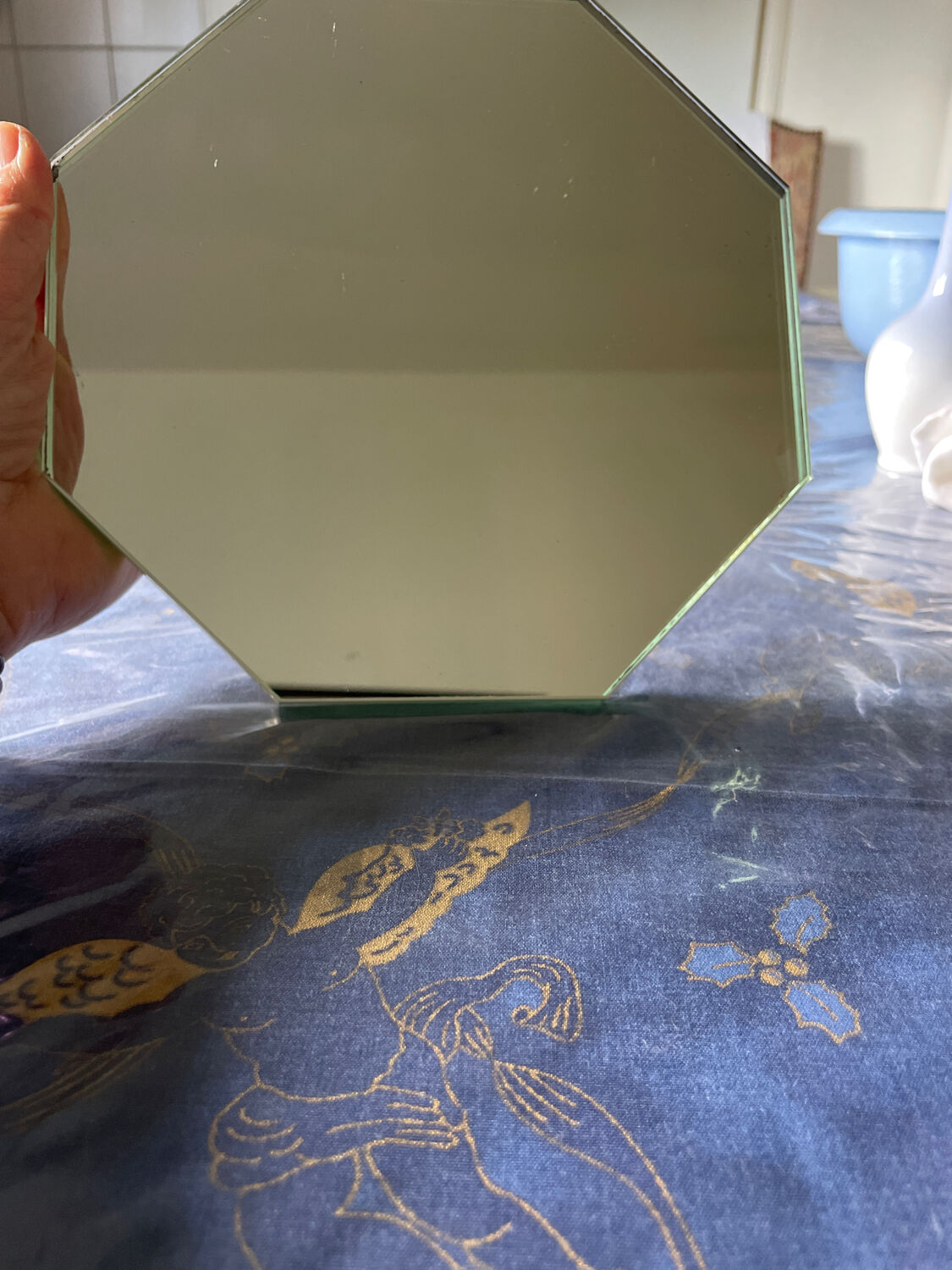 Miroir octogonal biseauté