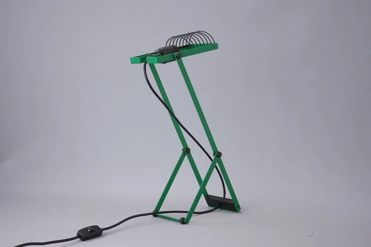 First edition Sintesi Tavolo lamp in green by Ernesto Gismondi for Artemide